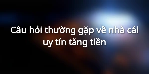 Câu hỏi thường gặp về nhà cái uy tín tặng tiền