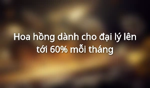 Hoa hồng dành cho đại lý lên tới 60% mỗi tháng
